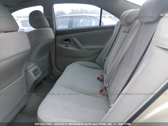 4T1BF3EK6BU667259 - 2011 TOYOTA CAMRY SE/LE/XLE GOLD photo 8