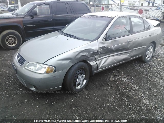 3N1CB51D13L808535 - 2003 NISSAN SENTRA XE/GXE SILVER photo 2