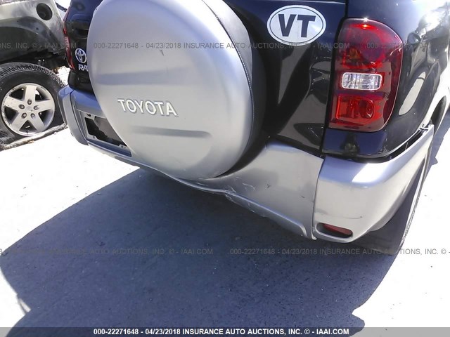 JTEGD20V650068347 - 2005 TOYOTA RAV4 BLACK photo 6