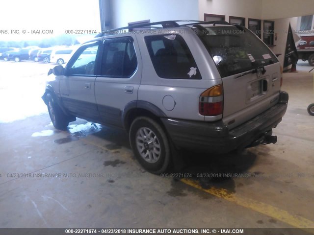 4S6DM58W0Y4410865 - 2000 HONDA PASSPORT EX/LX Արծաթագույն լուսանկար 3