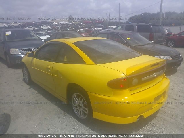 1G1JH14F437206010 - 2003 CHEVROLET CAVALIER LS SPORT YELLOW photo 3