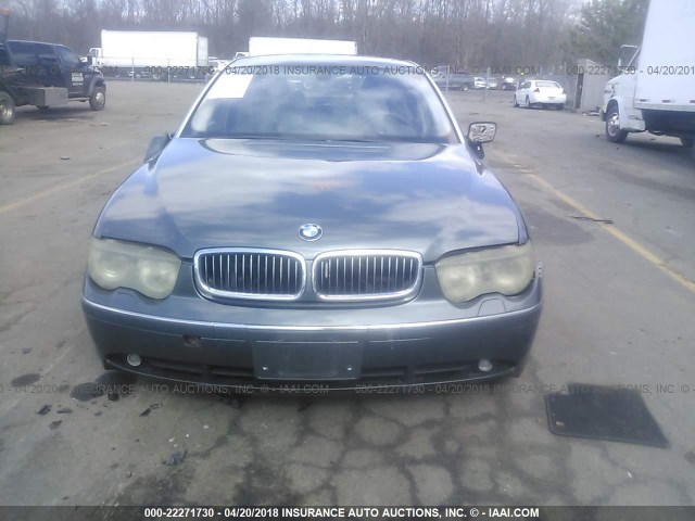 WBAGN63492DR07176 - 2002 BMW 745 LI GRAY photo 6