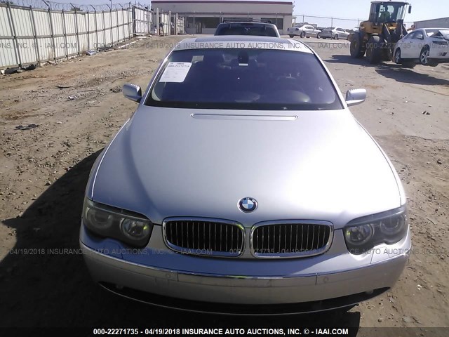 WBAGN63534DS55151 - 2004 BMW 745 LI SILVER photo 6