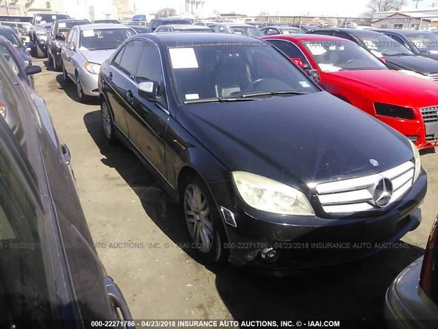 WDDGF81X28F105662 - 2008 MERCEDES-BENZ C 300 4MATIC BLACK photo 1