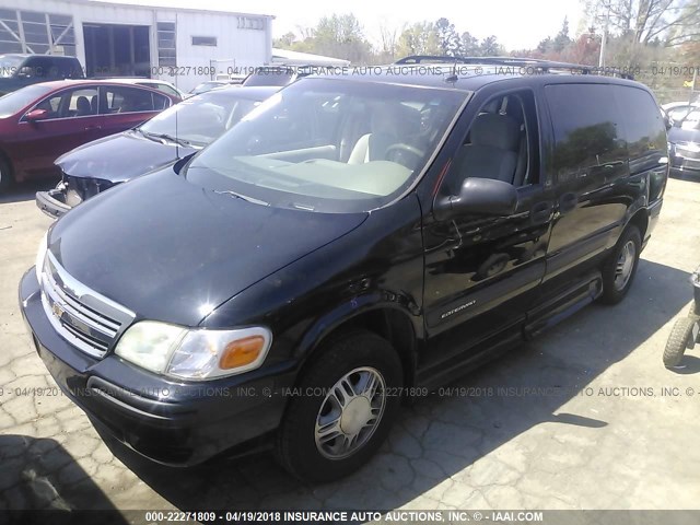 1GBDX23E13D221544 - 2003 CHEVROLET VENTURE INCOMPLETE BLACK photo 2