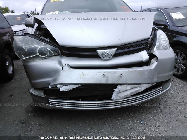 5TDZA22CX4S174507 - 2004 TOYOTA SIENNA XLE/XLE LIMITED SILVER photo 6