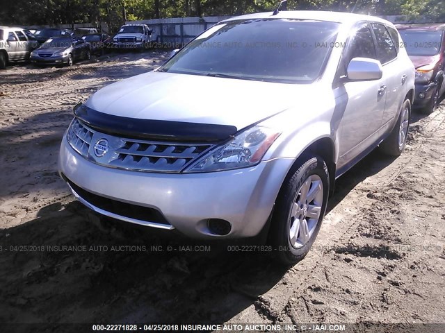 JN8AZ08T47W527978 - 2007 NISSAN MURANO SL/SE/S SILVER photo 2