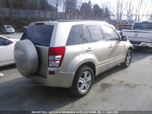 JS3TD947X74201485 - 2007 SUZUKI GRAND VITARA LUXURY GOLD photo 4