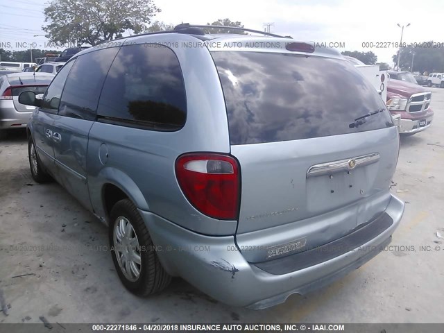 2C4GP54L75R501377 - 2005 CHRYSLER TOWN & COUNTRY TOURING BLUE photo 3