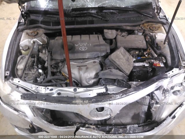 4T1BF3EK2AU072617 - 2010 TOYOTA CAMRY SE/LE/XLE 银色 照片 10