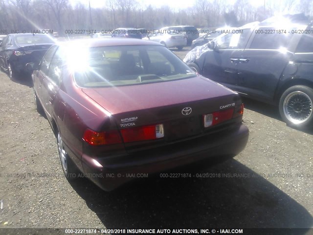 4T1BG22K3YU619867 - 2000 TOYOTA CAMRY CE/LE/XLE BURGUNDY photo 3