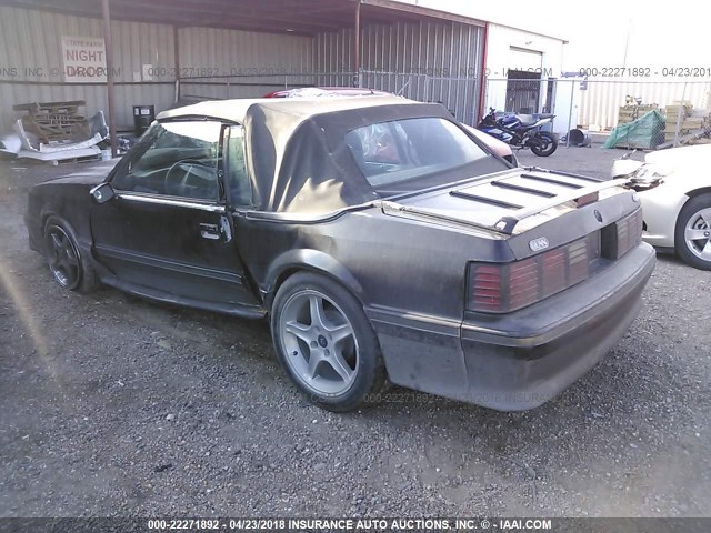 1FACP45E1NF135454 - 1992 FORD MUSTANG GT/COBRA GT BLACK photo 3