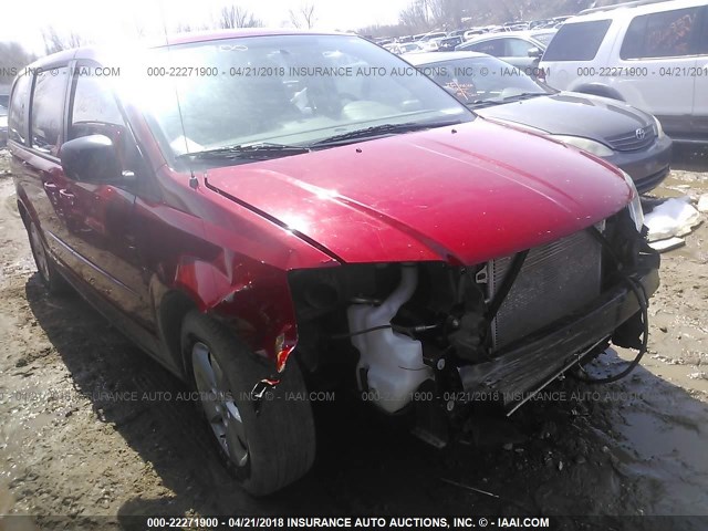 2C4RDGBG5DR671853 - 2013 DODGE GRAND CARAVAN SE RED photo 1