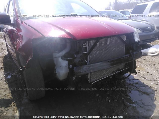 2C4RDGBG5DR671853 - 2013 DODGE GRAND CARAVAN SE RED photo 6