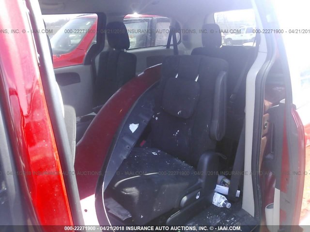 2C4RDGBG5DR671853 - 2013 DODGE GRAND CARAVAN SE RED photo 8