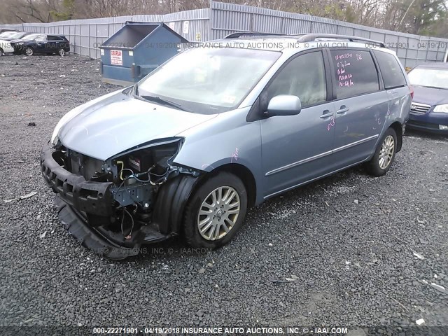 5TDBK22C07S002327 - 2007 TOYOTA SIENNA XLE/XLE LIMITED BLUE photo 2