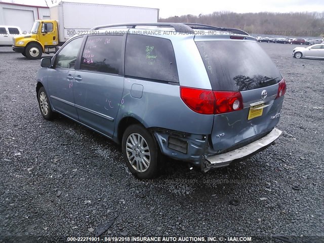 5TDBK22C07S002327 - 2007 TOYOTA SIENNA XLE/XLE LIMITED BLUE photo 3