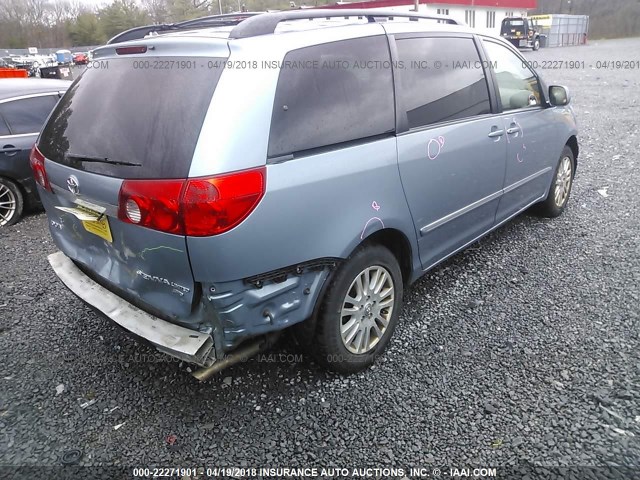 5TDBK22C07S002327 - 2007 TOYOTA SIENNA XLE/XLE LIMITED BLUE photo 4