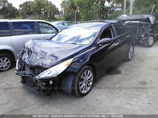 5NPEC4AC9BH277734 - 2011 HYUNDAI SONATA SE/LIMITED BLACK photo 2