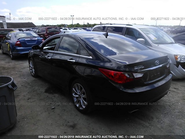 5NPEC4AC9BH277734 - 2011 HYUNDAI SONATA SE/LIMITED BLACK photo 3