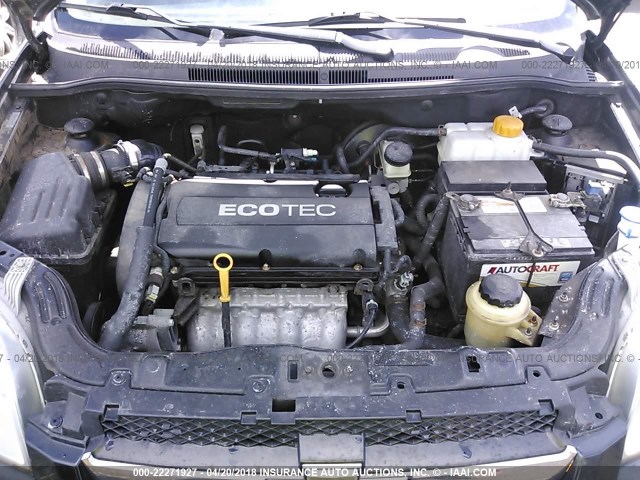 KL1TD5DE8AB103832 - 2010 CHEVROLET AVEO LS/LT 黑色 照片 10