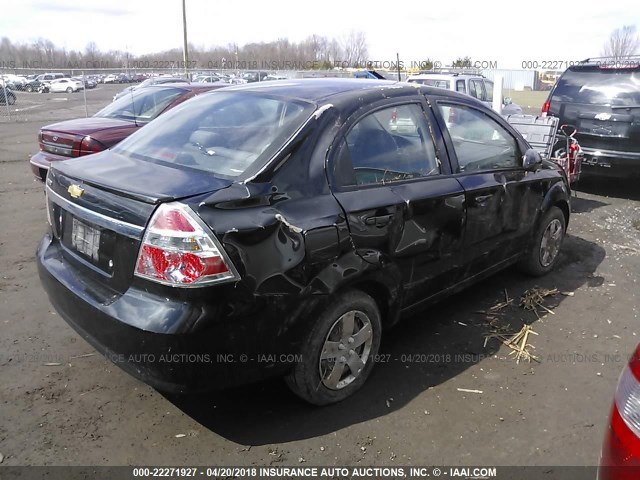 KL1TD5DE8AB103832 - 2010 CHEVROLET AVEO LS/LT 黑色 照片 4