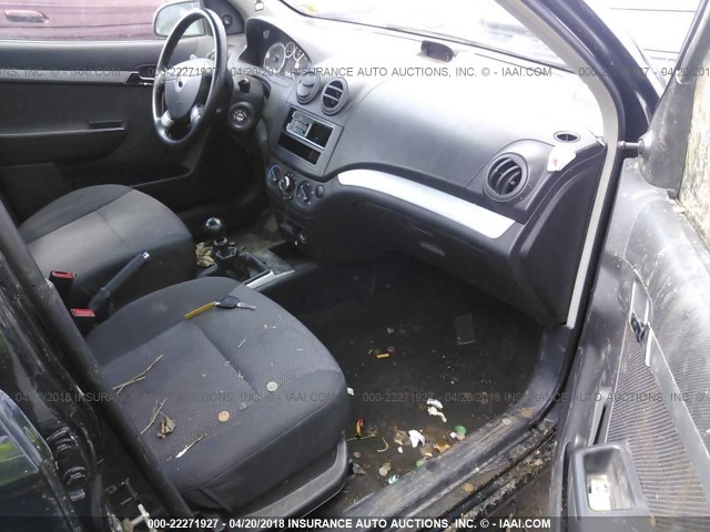 KL1TD5DE8AB103832 - 2010 CHEVROLET AVEO LS/LT 黑色 照片 5