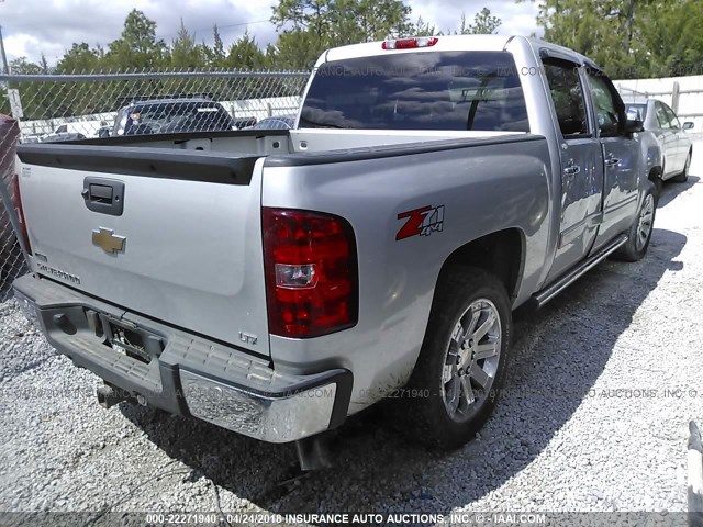 3GCPKTE31BG126587 - 2011 CHEVROLET SILVERADO K1500 LTZ SILVER photo 4