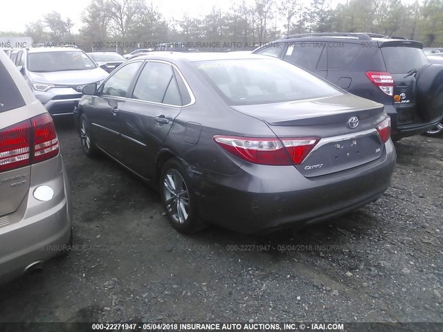 4T1BF1FK6GU256485 - 2016 TOYOTA CAMRY LE/XLE/SE/XSE Grau Foto 3