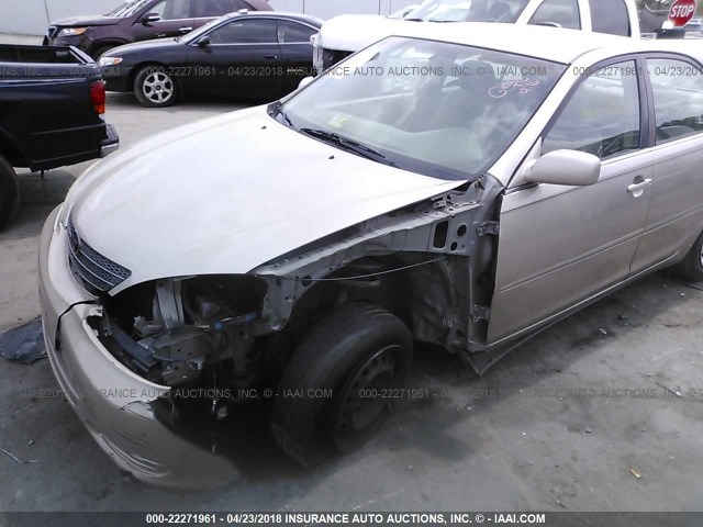 4T1BE32K23U242601 - 2003 TOYOTA CAMRY LE/XLE/SE TAN photo 6