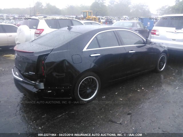 1G6AB5RXXD0128153 - 2013 CADILLAC ATS LUXURY BLACK photo 4