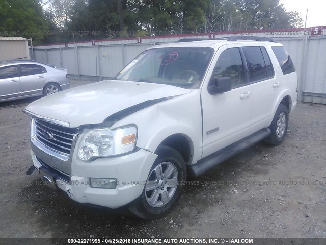 1FMEU63E68UB24746 - 2008 FORD EXPLORER XLT WHITE photo 2