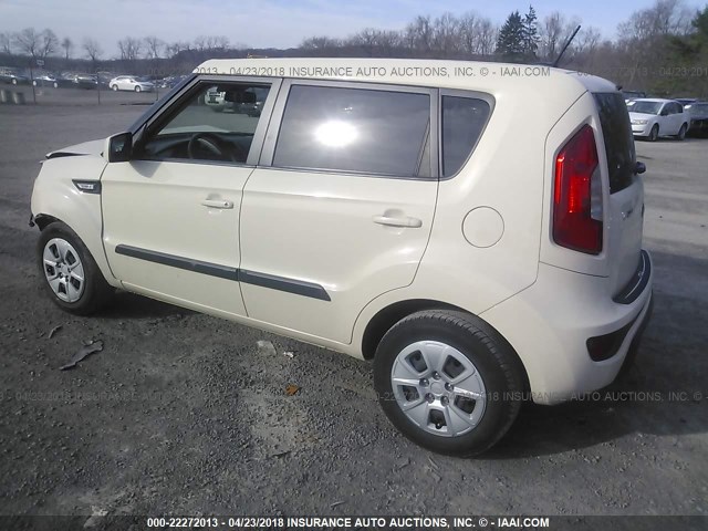 KNDJT2A52D7503530 - 2013 KIA SOUL CREAM photo 3