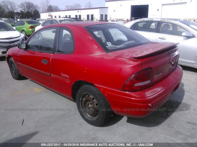 1P3ES42Y3VD158309 - 1997 PLYMOUTH NEON HIGHLINE/EXPRESSO RED photo 3