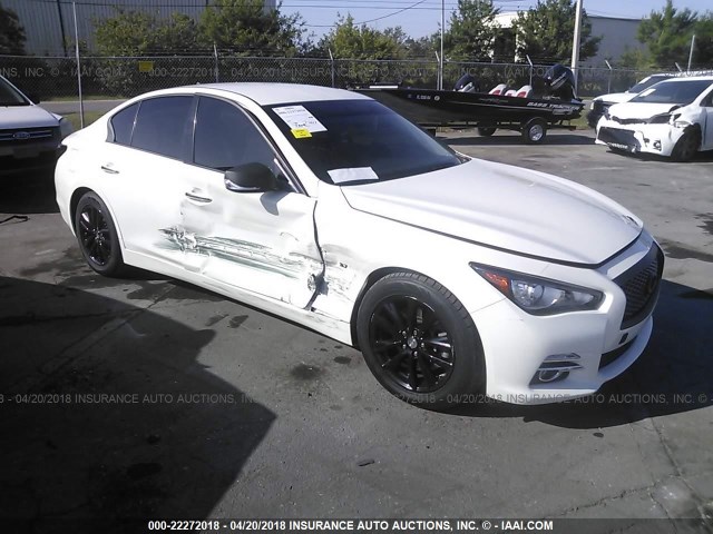 JN1BV7AP1FM330703 - 2015 INFINITI Q50 PREMIUM/SPORT WHITE photo 1