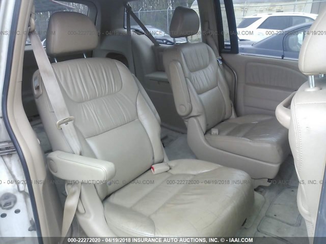 5FNRL387X6B090012 - 2006 HONDA ODYSSEY EXL თეთრი ფოტო 8