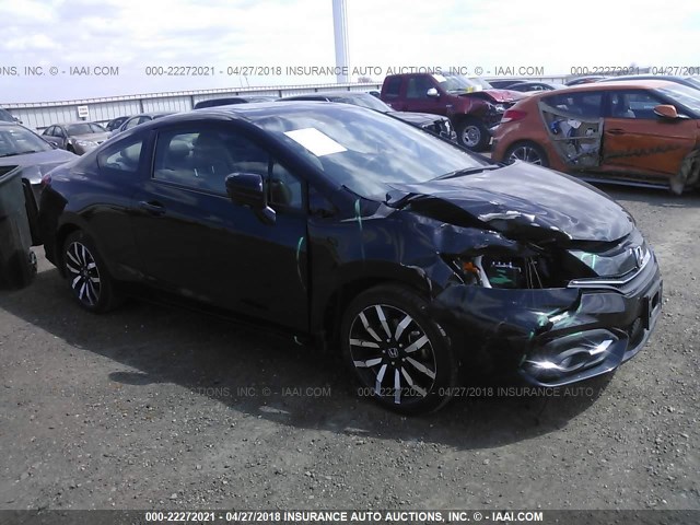 2HGFG3B03FH529131 - 2015 HONDA CIVIC EXL BLACK photo 1