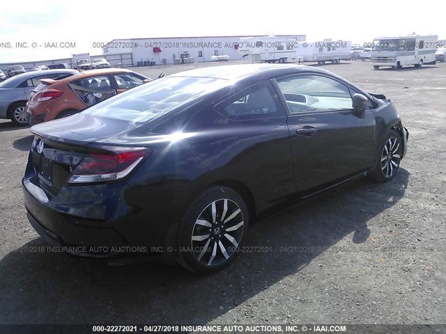 2HGFG3B03FH529131 - 2015 HONDA CIVIC EXL BLACK photo 4