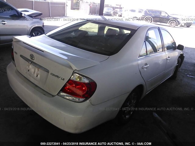 4T1BE32K85U602361 - 2005 TOYOTA CAMRY LE/XLE/SE 白色 照片 4