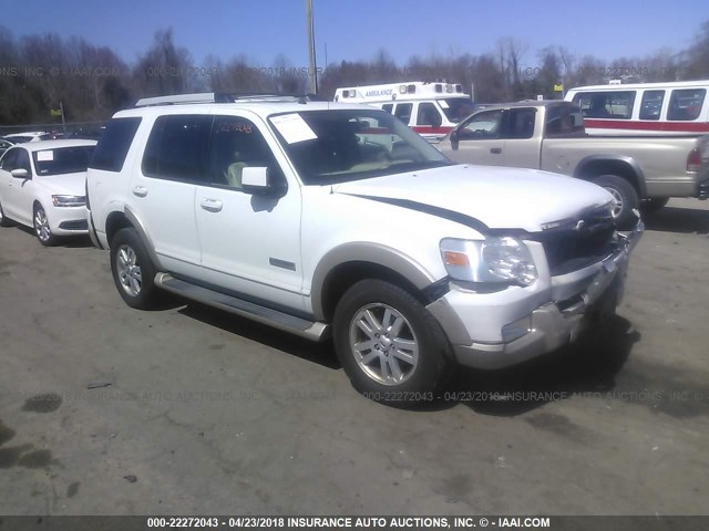 1FMEU74E16UB45912 - 2006 FORD EXPLORER EDDIE BAUER WHITE photo 1