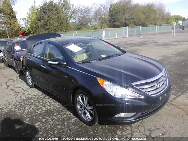 5NPEC4AC0DH527512 - 2013 HYUNDAI SONATA SE/LIMITED BLACK photo 1