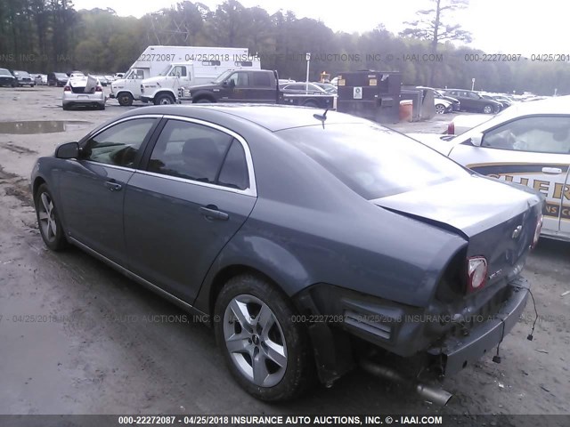1G1ZH57B294257986 - 2009 CHEVROLET MALIBU 1LT GRAY photo 3