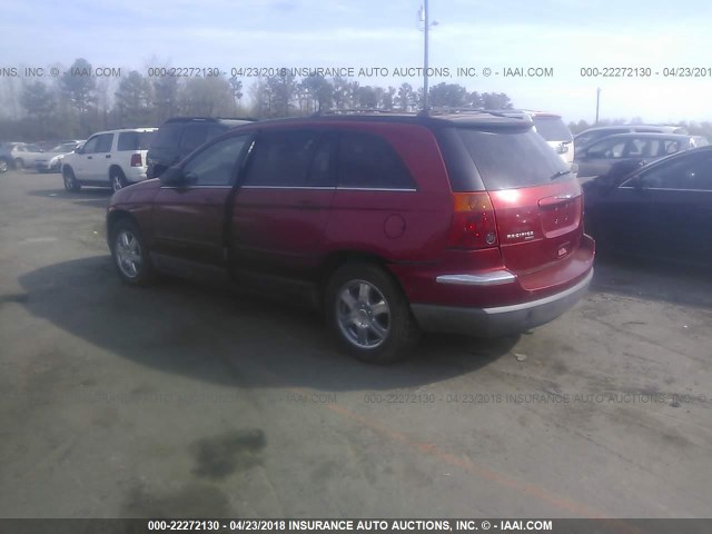 2C4GF68415R657457 - 2005 CHRYSLER PACIFICA TOURING RED photo 3