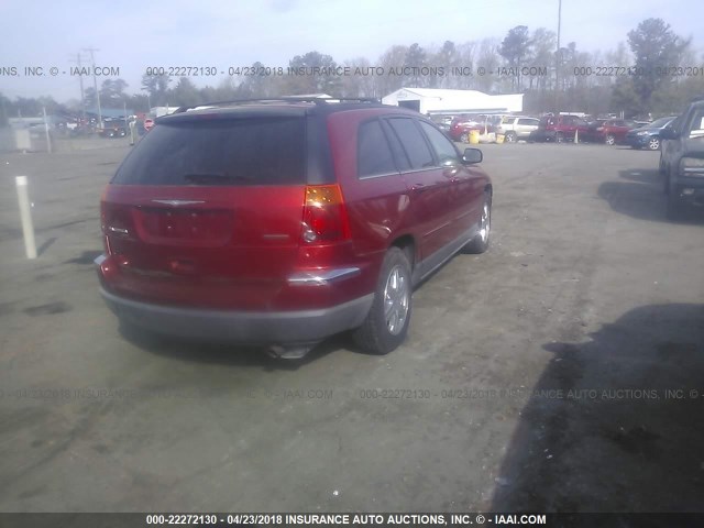 2C4GF68415R657457 - 2005 CHRYSLER PACIFICA TOURING RED photo 4