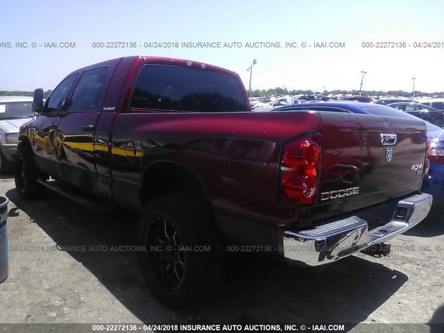 3D7KS29CX7G755020 - 2007 DODGE RAM 2500 RED photo 3