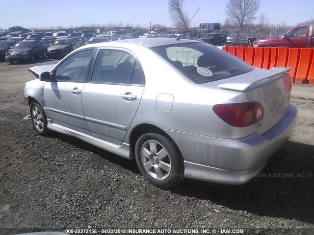 2T1BR32E78C904745 - 2008 TOYOTA COROLLA CE/LE/S SILVER photo 3