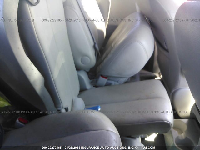 5TDYK3DC0DS401988 - 2013 TOYOTA SIENNA XLE/LIMITED SILVER photo 8