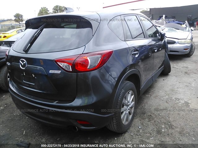 JM3KE2BE7F0493352 - 2015 MAZDA CX-5 SPORT GRAY photo 4