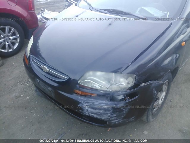 KL1TJ52674B165697 - 2004 CHEVROLET AVEO LS 黑色 照片 6
