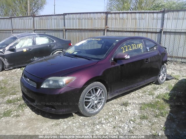 JTKDE177050033253 - 2005 TOYOTA SCION TC 紫色 照片 2